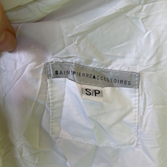 Marie Saint-Pierre designer. White versatile coverall. Light crumpled fabric. S - Picture 4 of 17